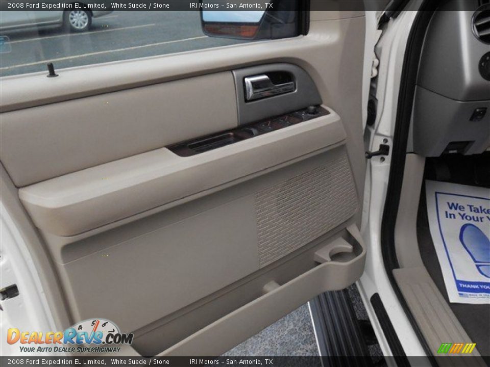 2008 Ford Expedition EL Limited White Suede / Stone Photo #15
