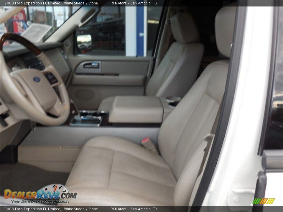 2008 Ford Expedition EL Limited White Suede / Stone Photo #17