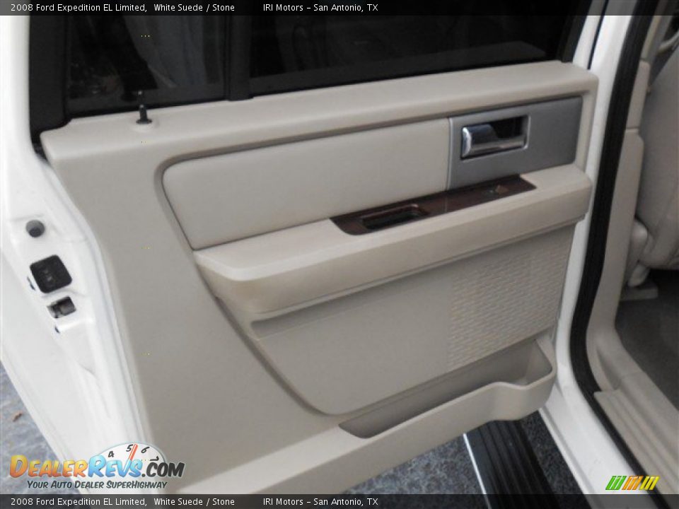 2008 Ford Expedition EL Limited White Suede / Stone Photo #18