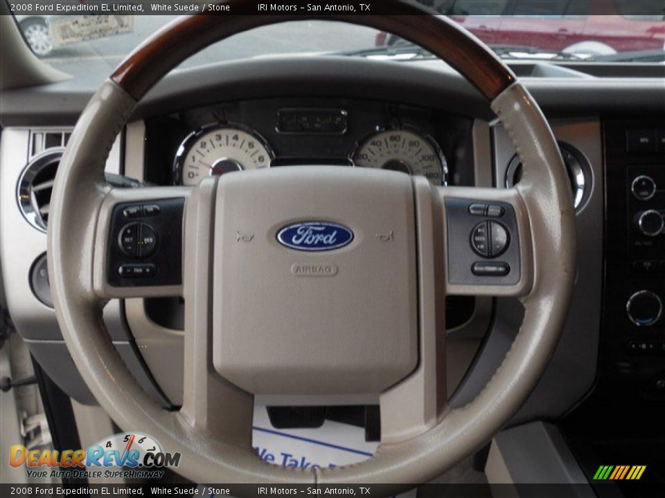 2008 Ford Expedition EL Limited White Suede / Stone Photo #27
