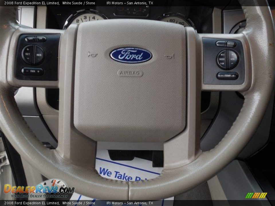 2008 Ford Expedition EL Limited White Suede / Stone Photo #31