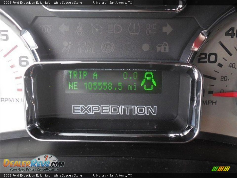 2008 Ford Expedition EL Limited White Suede / Stone Photo #32