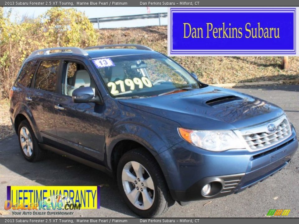2013 Subaru Forester 2.5 XT Touring Marine Blue Pearl / Platinum Photo #1