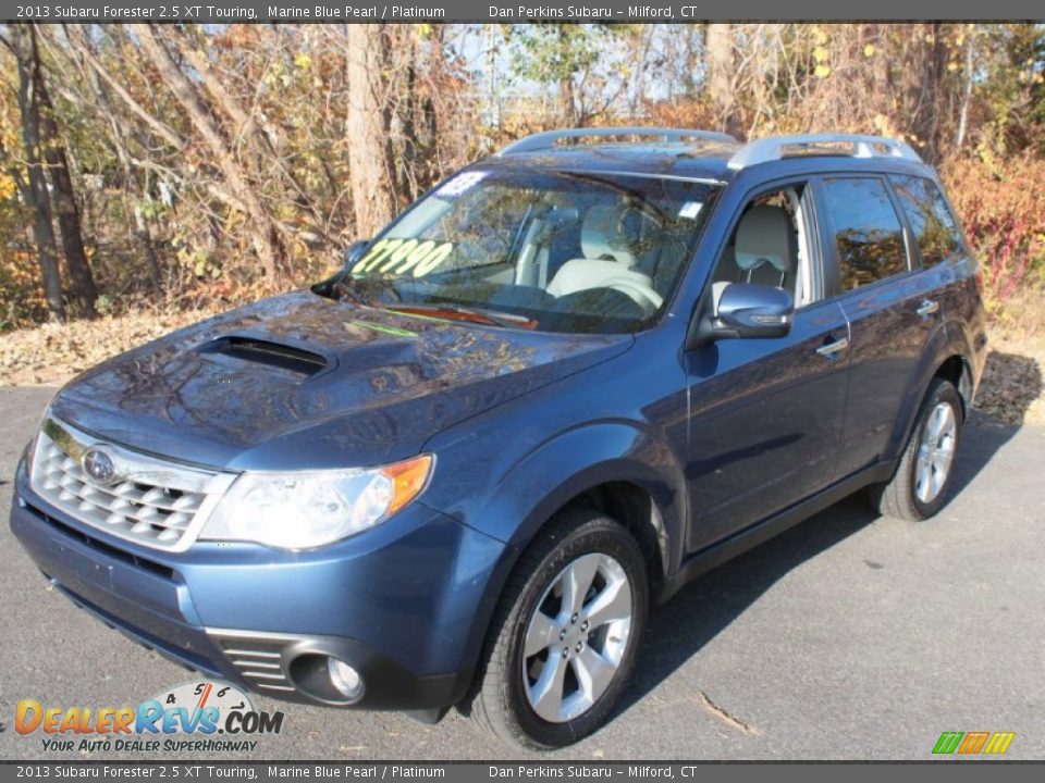 2013 Subaru Forester 2.5 XT Touring Marine Blue Pearl / Platinum Photo #3