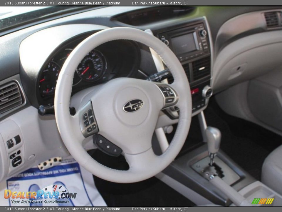 2013 Subaru Forester 2.5 XT Touring Marine Blue Pearl / Platinum Photo #5