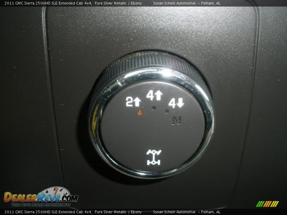 2011 GMC Sierra 2500HD SLE Extended Cab 4x4 Pure Silver Metallic / Ebony Photo #24