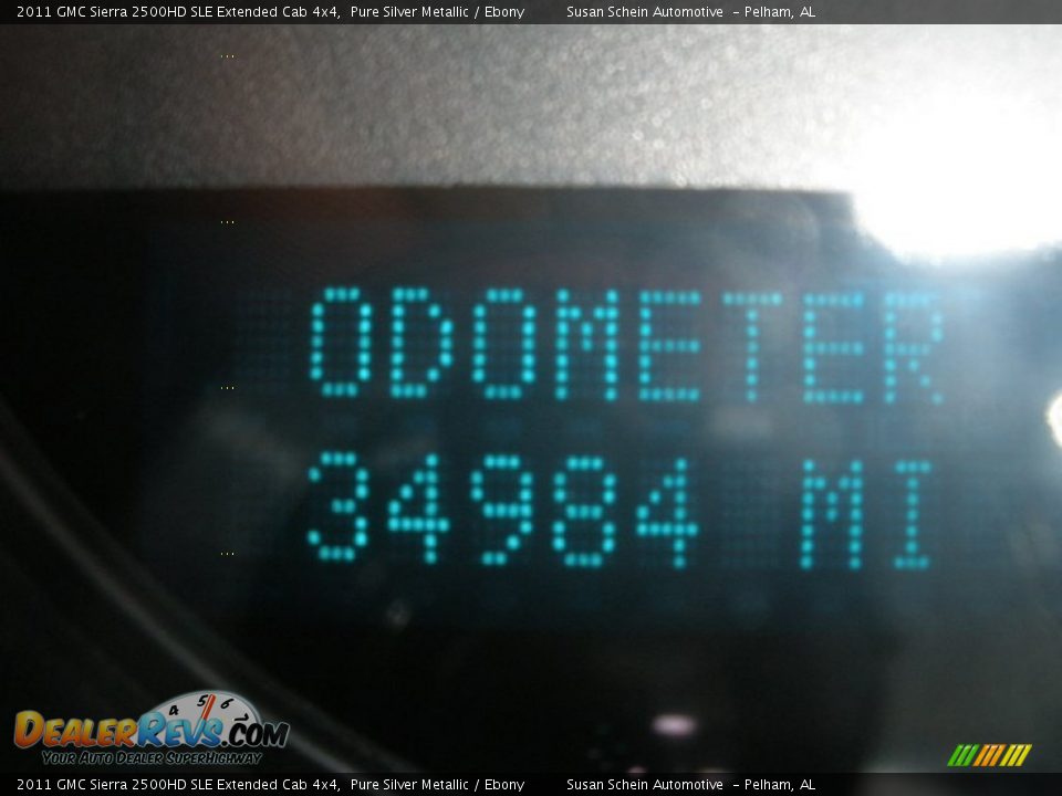 2011 GMC Sierra 2500HD SLE Extended Cab 4x4 Pure Silver Metallic / Ebony Photo #25