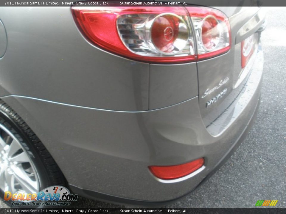 2011 Hyundai Santa Fe Limited Mineral Gray / Cocoa Black Photo #20