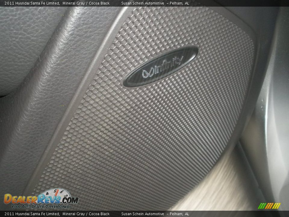 2011 Hyundai Santa Fe Limited Mineral Gray / Cocoa Black Photo #26