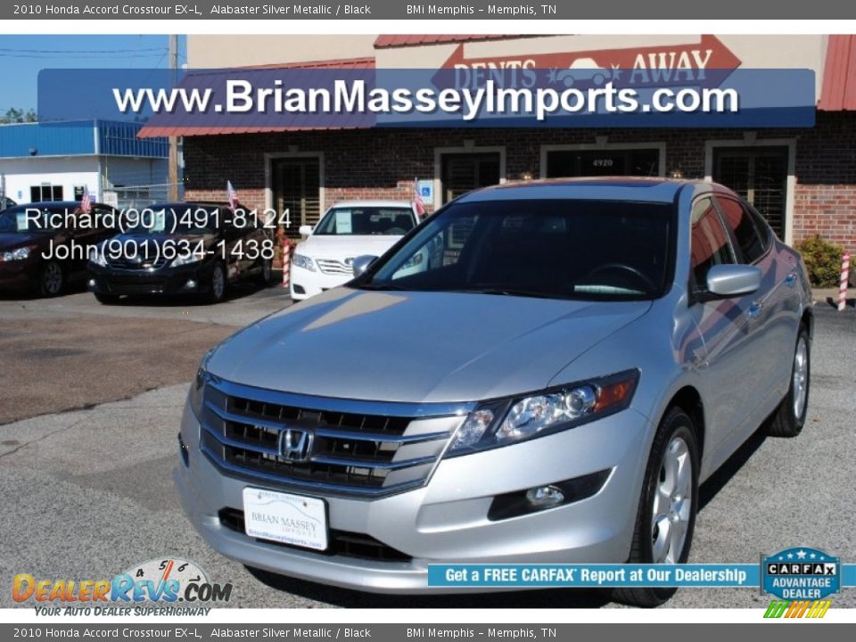 2010 Honda Accord Crosstour EX-L Alabaster Silver Metallic / Black Photo #1
