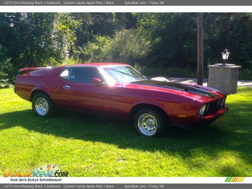 Custom Candy Apple Red 1973 Ford Mustang Mach 1 Fastback Photo #1