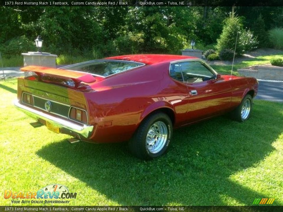 Custom Candy Apple Red 1973 Ford Mustang Mach 1 Fastback Photo #2