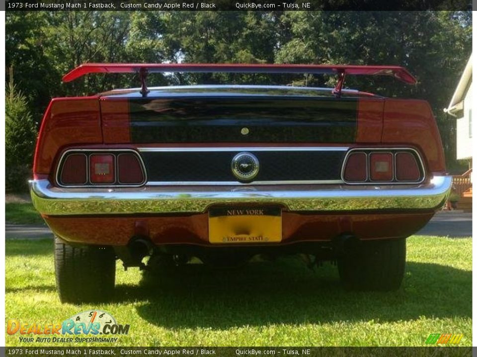 1973 Ford Mustang Mach 1 Fastback Custom Candy Apple Red / Black Photo #25