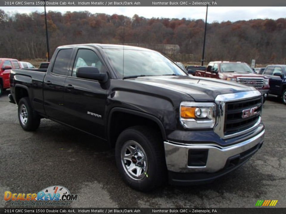 2014 GMC Sierra 1500 Double Cab 4x4 Iridium Metallic / Jet Black/Dark Ash Photo #3