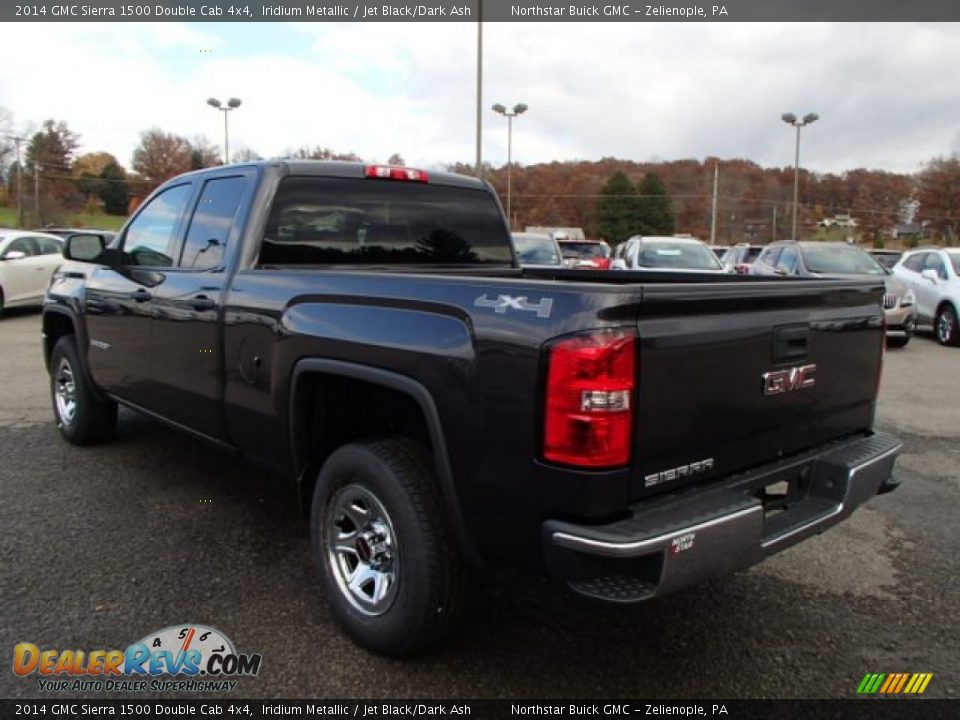 2014 GMC Sierra 1500 Double Cab 4x4 Iridium Metallic / Jet Black/Dark Ash Photo #7