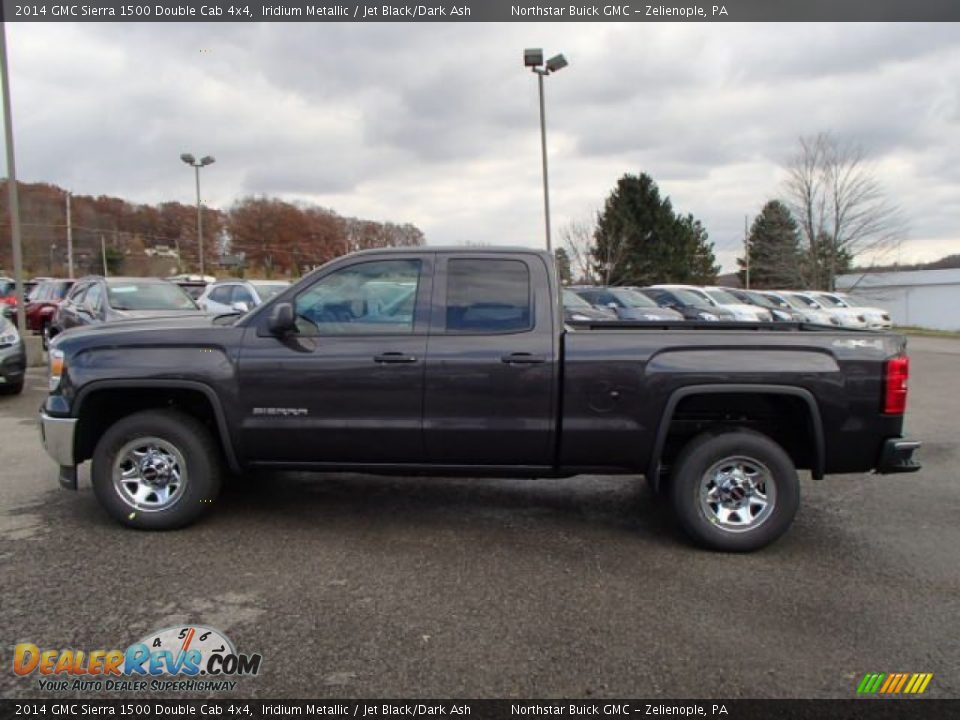 2014 GMC Sierra 1500 Double Cab 4x4 Iridium Metallic / Jet Black/Dark Ash Photo #8