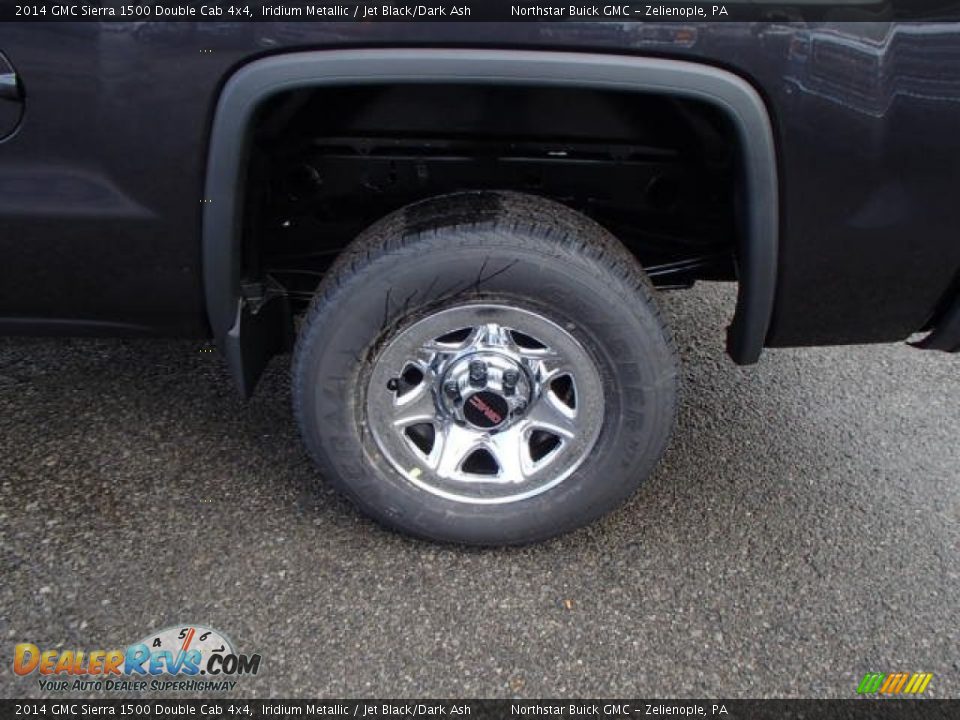 2014 GMC Sierra 1500 Double Cab 4x4 Iridium Metallic / Jet Black/Dark Ash Photo #9