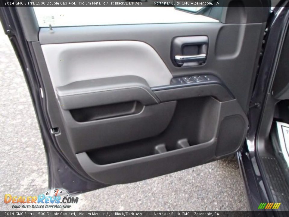 2014 GMC Sierra 1500 Double Cab 4x4 Iridium Metallic / Jet Black/Dark Ash Photo #11