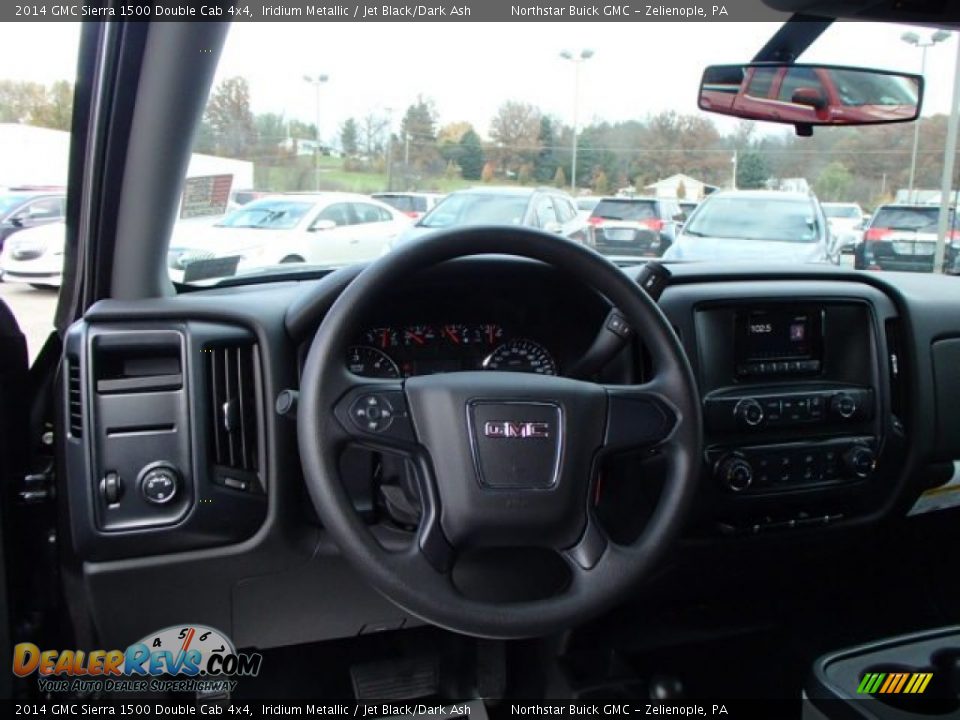 2014 GMC Sierra 1500 Double Cab 4x4 Iridium Metallic / Jet Black/Dark Ash Photo #14