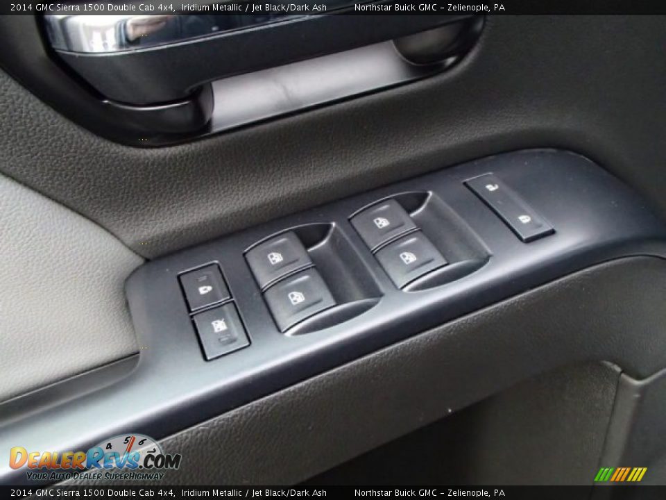 2014 GMC Sierra 1500 Double Cab 4x4 Iridium Metallic / Jet Black/Dark Ash Photo #15
