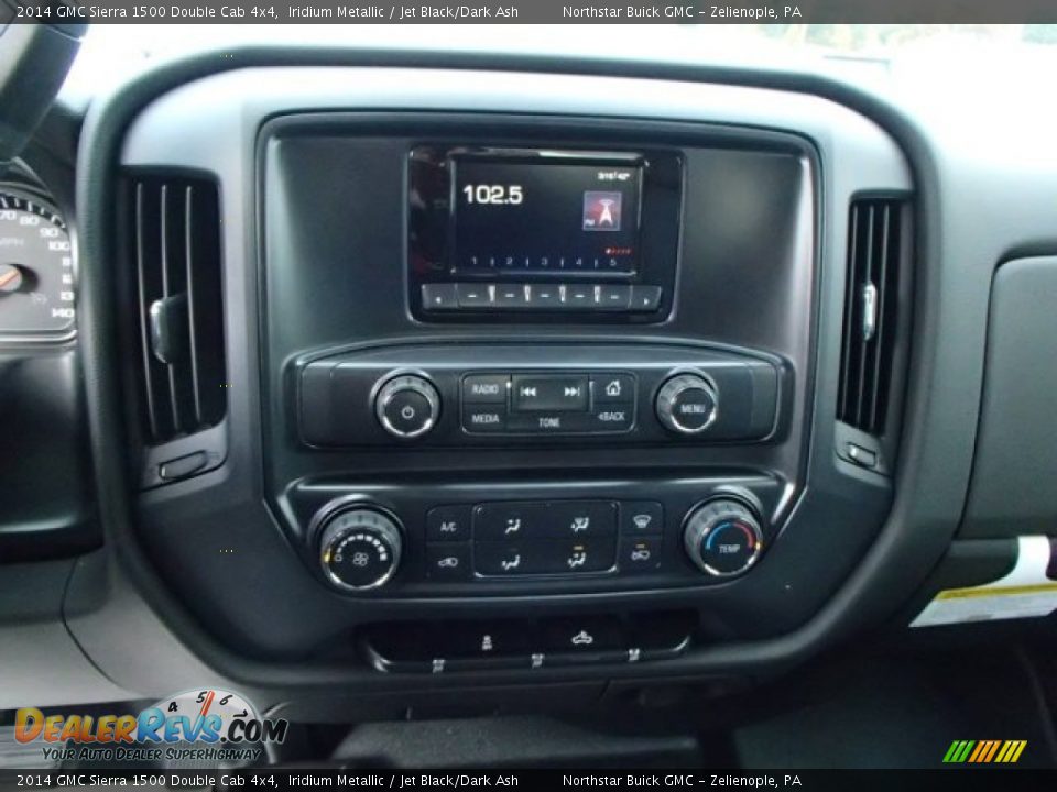 2014 GMC Sierra 1500 Double Cab 4x4 Iridium Metallic / Jet Black/Dark Ash Photo #17