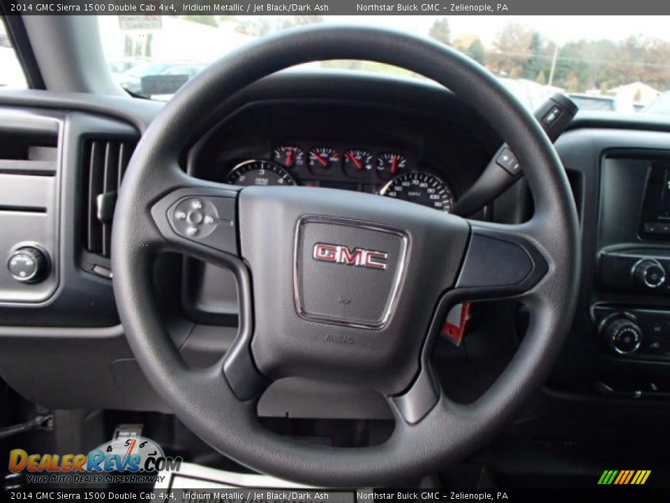 2014 GMC Sierra 1500 Double Cab 4x4 Iridium Metallic / Jet Black/Dark Ash Photo #18