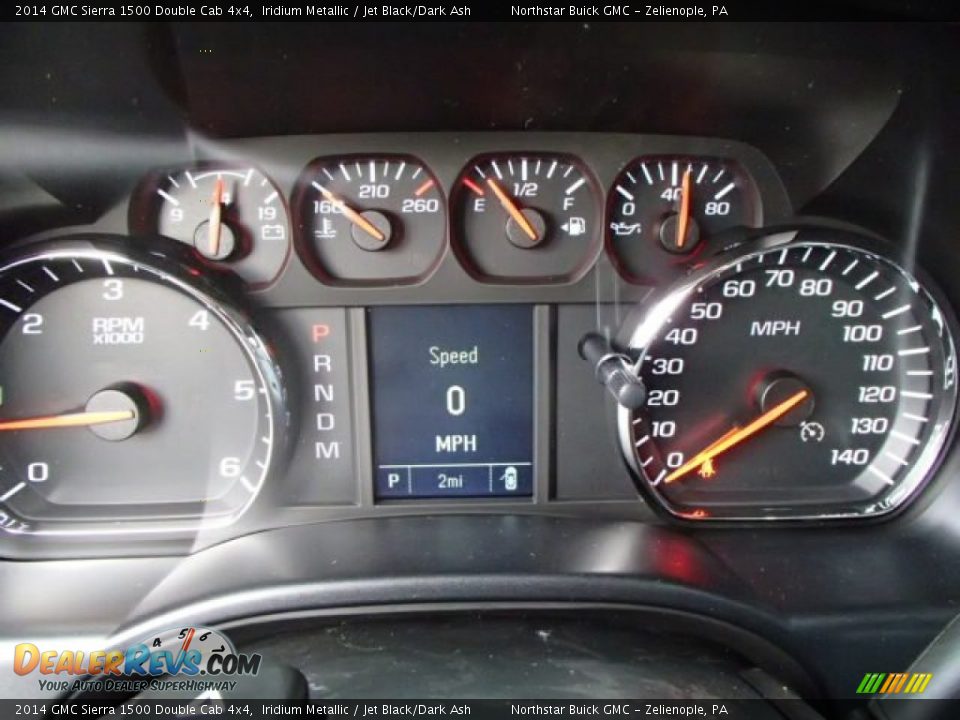 2014 GMC Sierra 1500 Double Cab 4x4 Iridium Metallic / Jet Black/Dark Ash Photo #19