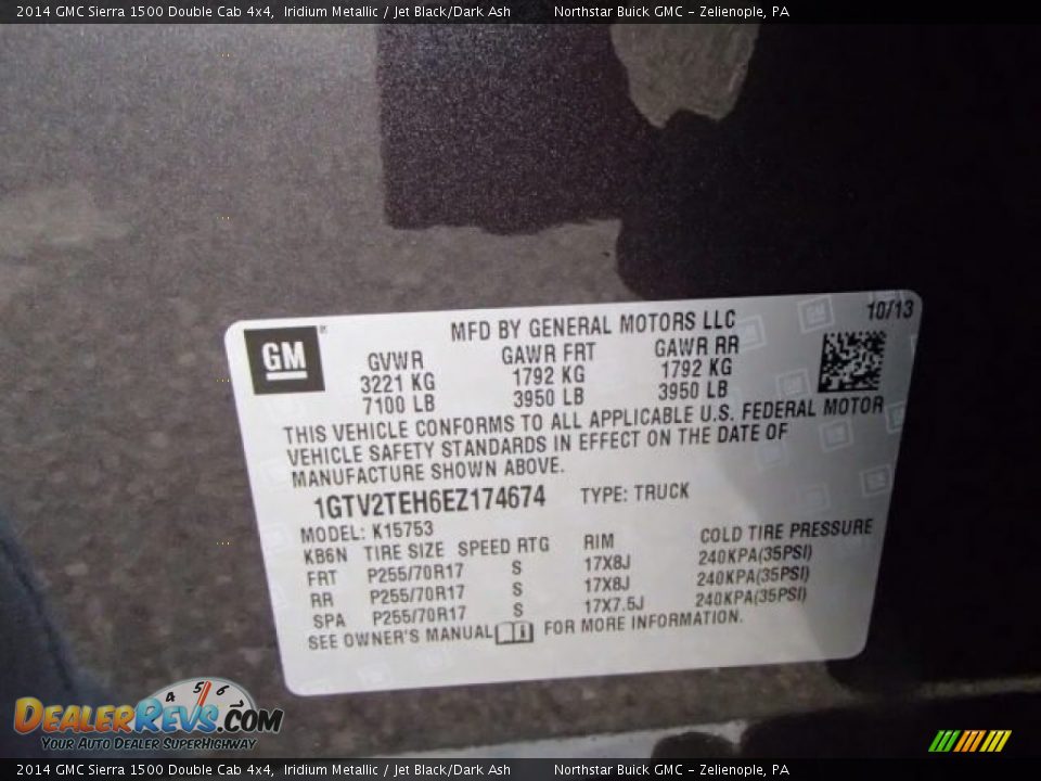 2014 GMC Sierra 1500 Double Cab 4x4 Iridium Metallic / Jet Black/Dark Ash Photo #20