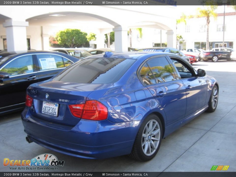 2009 BMW 3 Series 328i Sedan Montego Blue Metallic / Grey Photo #2