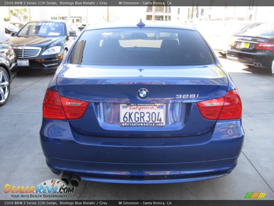 2009 BMW 3 Series 328i Sedan Montego Blue Metallic / Grey Photo #3