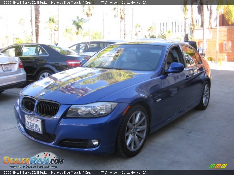 2009 BMW 3 Series 328i Sedan Montego Blue Metallic / Grey Photo #5