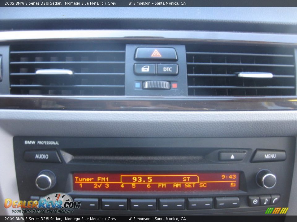 2009 BMW 3 Series 328i Sedan Montego Blue Metallic / Grey Photo #14