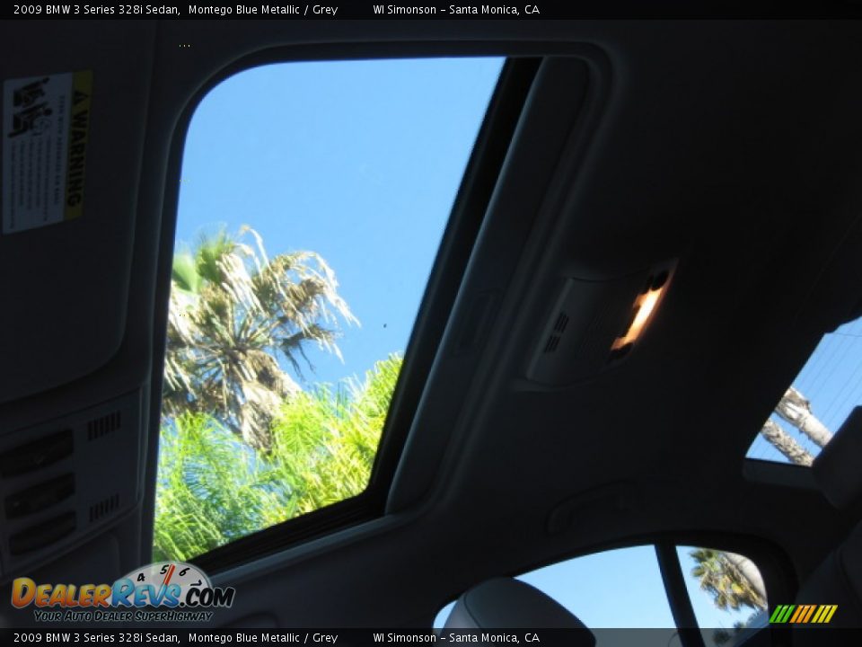 2009 BMW 3 Series 328i Sedan Montego Blue Metallic / Grey Photo #21