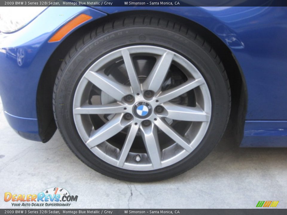 2009 BMW 3 Series 328i Sedan Montego Blue Metallic / Grey Photo #24