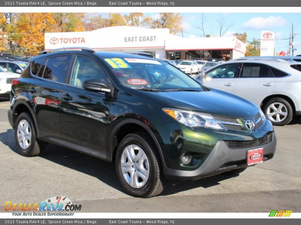 2013 Toyota RAV4 LE Spruce Green Mica / Beige Photo #1