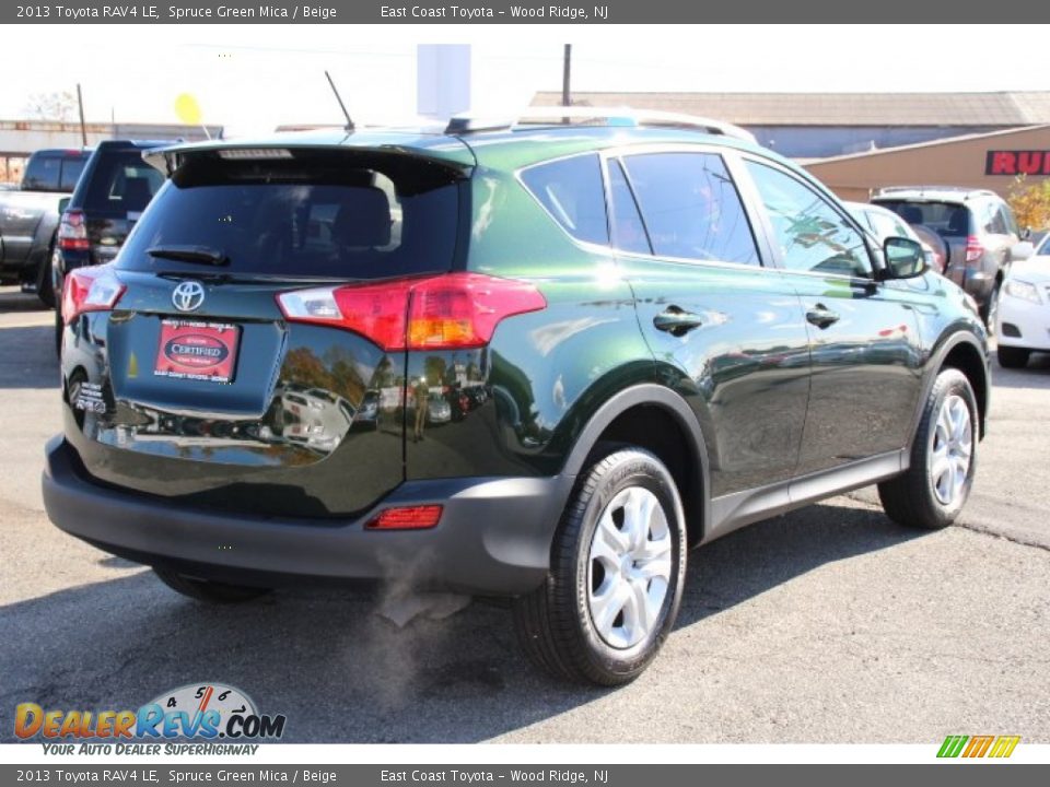 2013 Toyota RAV4 LE Spruce Green Mica / Beige Photo #4