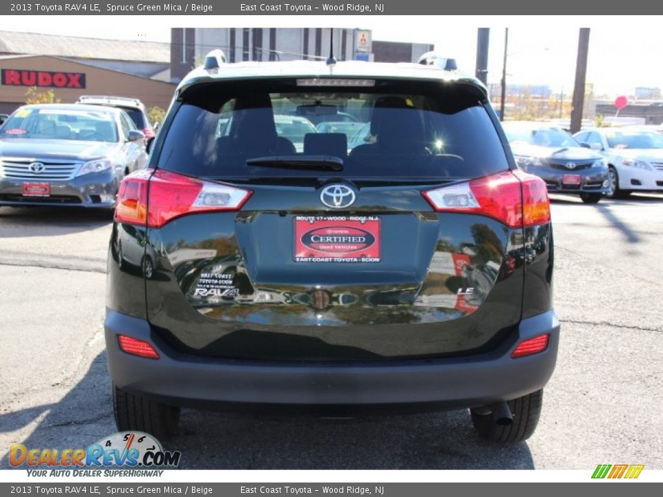 2013 Toyota RAV4 LE Spruce Green Mica / Beige Photo #5