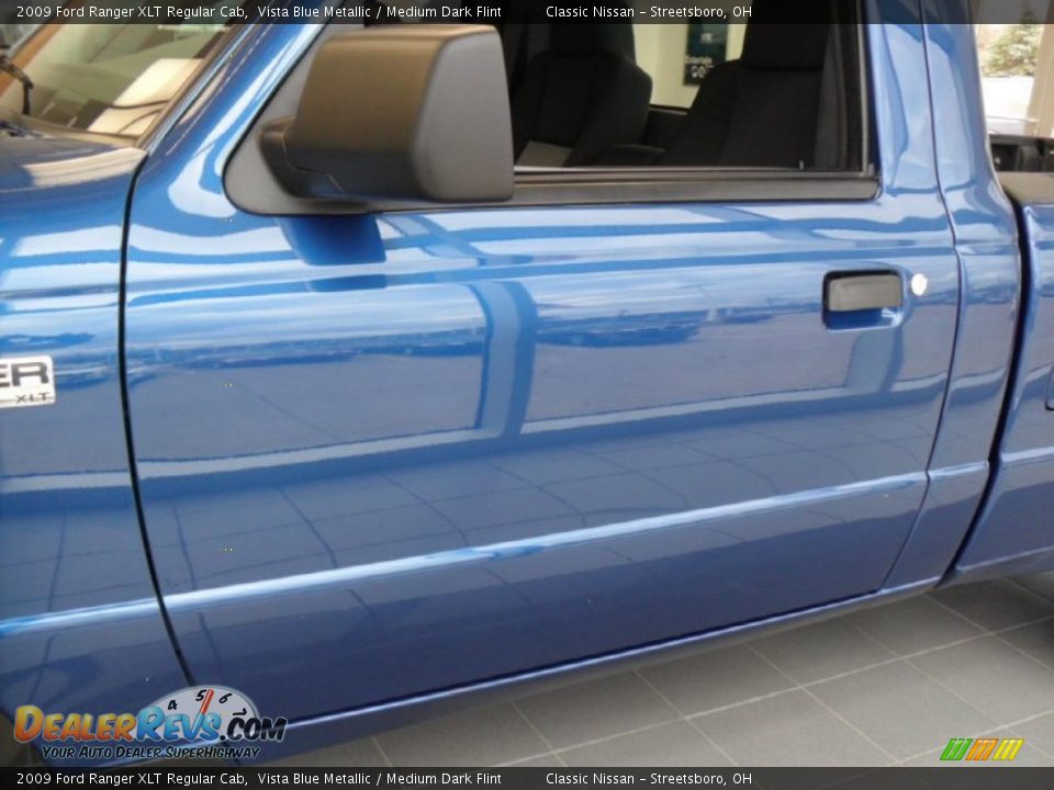 2009 Ford Ranger XLT Regular Cab Vista Blue Metallic / Medium Dark Flint Photo #2