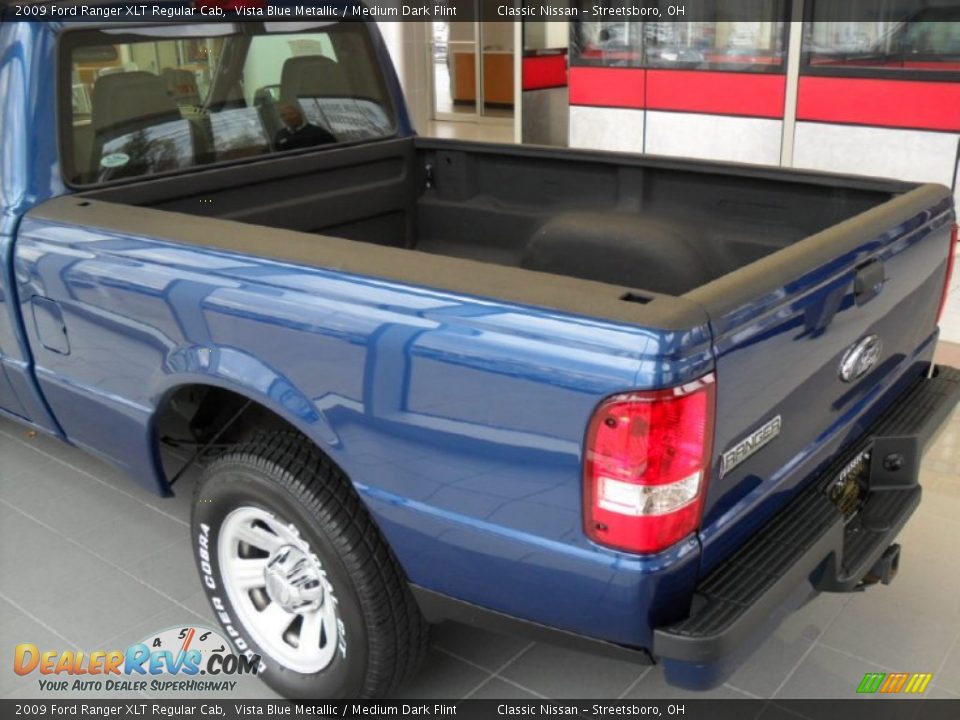 2009 Ford Ranger XLT Regular Cab Vista Blue Metallic / Medium Dark Flint Photo #3