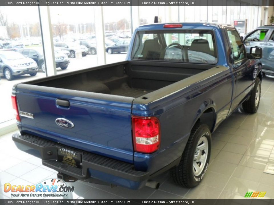 2009 Ford Ranger XLT Regular Cab Vista Blue Metallic / Medium Dark Flint Photo #5