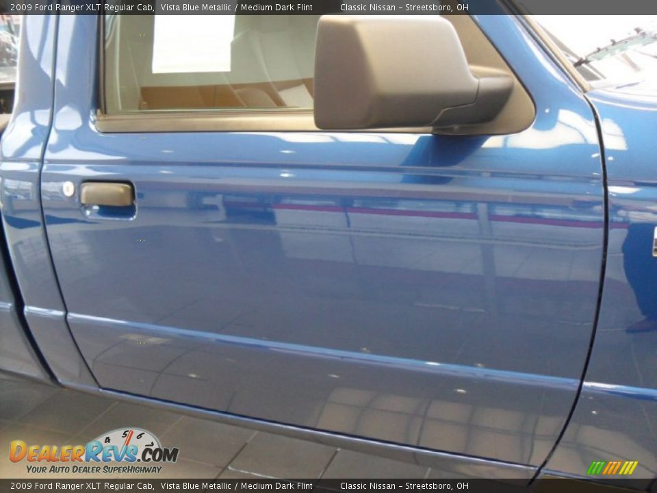2009 Ford Ranger XLT Regular Cab Vista Blue Metallic / Medium Dark Flint Photo #6