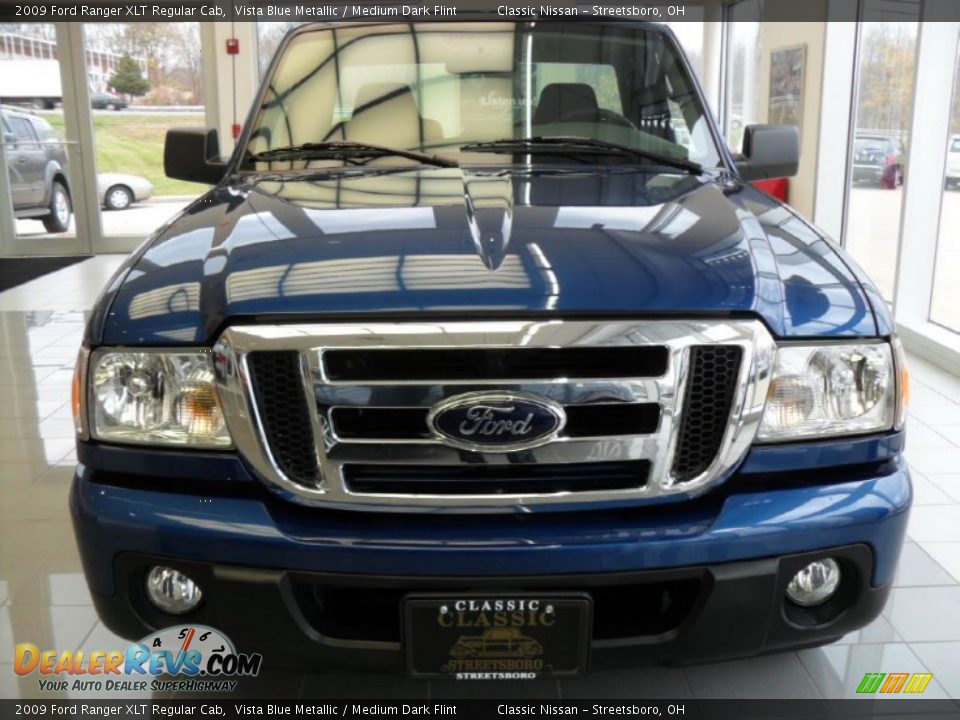 2009 Ford Ranger XLT Regular Cab Vista Blue Metallic / Medium Dark Flint Photo #7