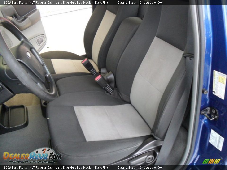 2009 Ford Ranger XLT Regular Cab Vista Blue Metallic / Medium Dark Flint Photo #10
