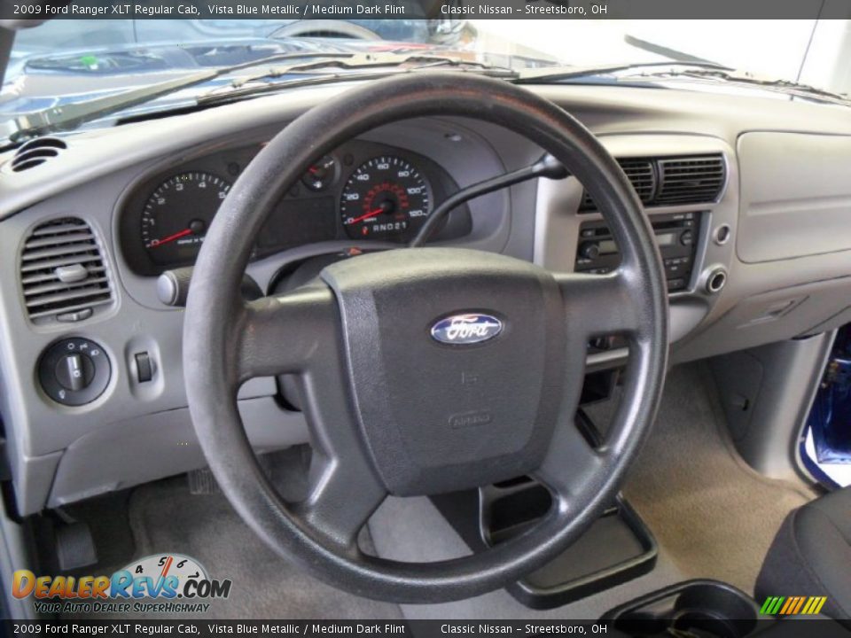 2009 Ford Ranger XLT Regular Cab Vista Blue Metallic / Medium Dark Flint Photo #11