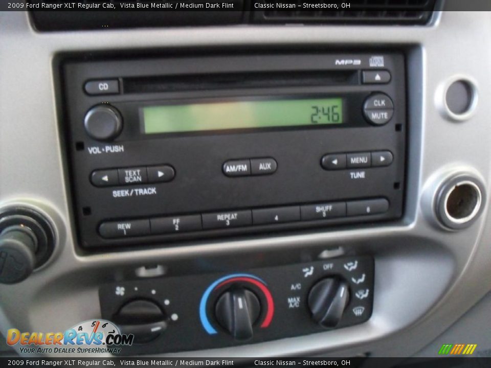 2009 Ford Ranger XLT Regular Cab Vista Blue Metallic / Medium Dark Flint Photo #13