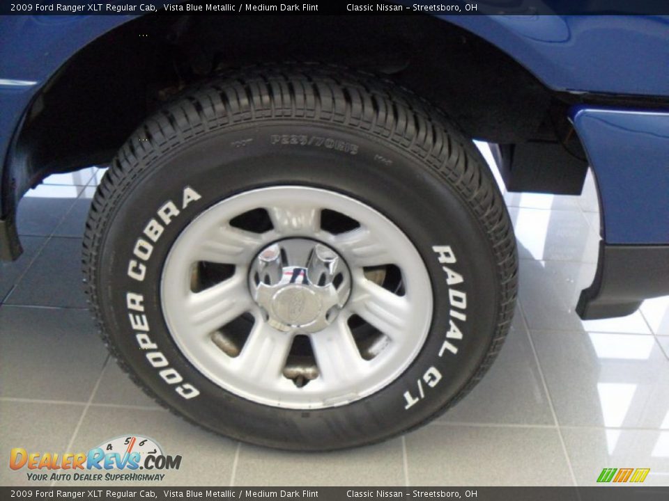 2009 Ford Ranger XLT Regular Cab Vista Blue Metallic / Medium Dark Flint Photo #15
