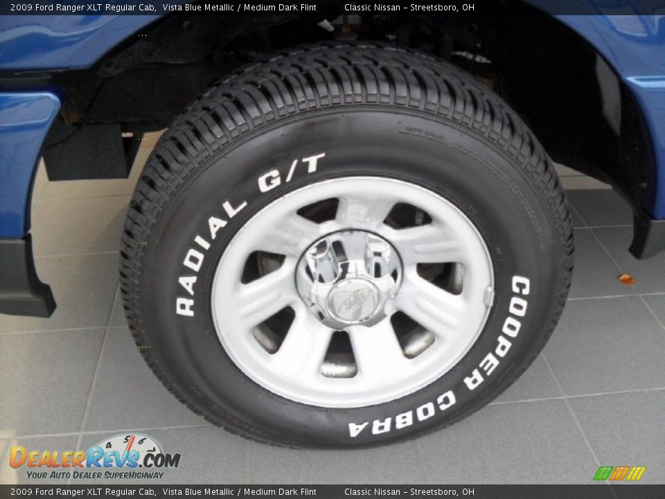 2009 Ford Ranger XLT Regular Cab Vista Blue Metallic / Medium Dark Flint Photo #16