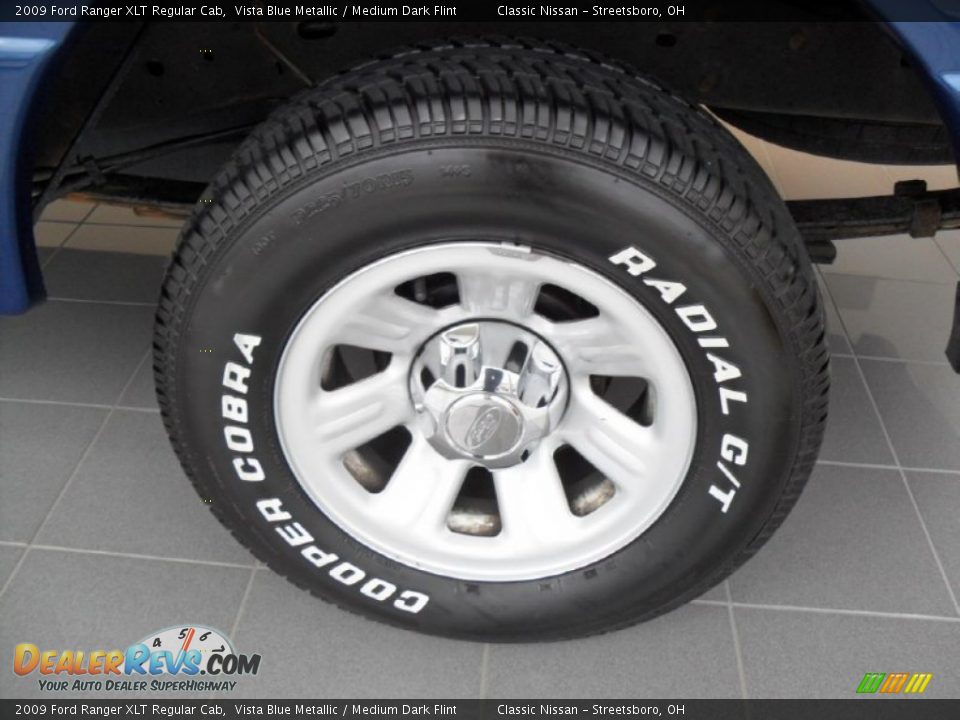 2009 Ford Ranger XLT Regular Cab Vista Blue Metallic / Medium Dark Flint Photo #17