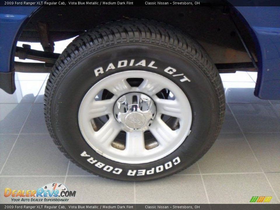 2009 Ford Ranger XLT Regular Cab Vista Blue Metallic / Medium Dark Flint Photo #18