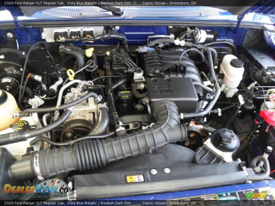 2009 Ford Ranger XLT Regular Cab Vista Blue Metallic / Medium Dark Flint Photo #19